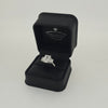 IGI 4.05ct D/VS1 Emerald Cut LAB Diamond Solitaire Ring with Trapezoid Side Stones Set in Platinum