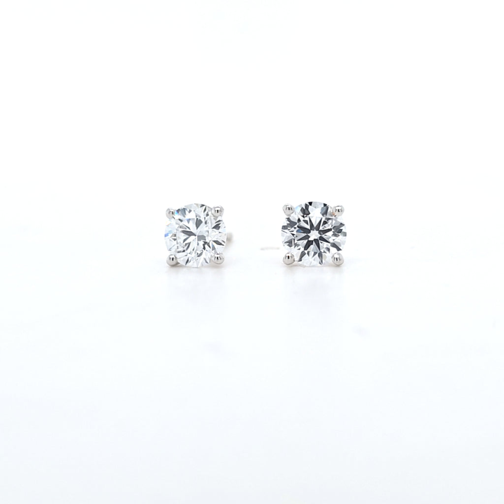 IGI 1.50ct D/VS1 LAB Diamond Stud Earrings Set In 18ct White Gold