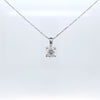 1.01ct LAB Diamond Pendant in 18ct White Gold with Chain