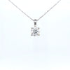 1.01ct LAB Diamond Pendant in 18ct White Gold with Chain