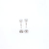 1.00ct F/VS LAB Diamond Stud Earrings Set In 9ct White Gold