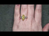 GIA 3.02ct Fancy Intense Yellow Marquise Cut Diamond Ring