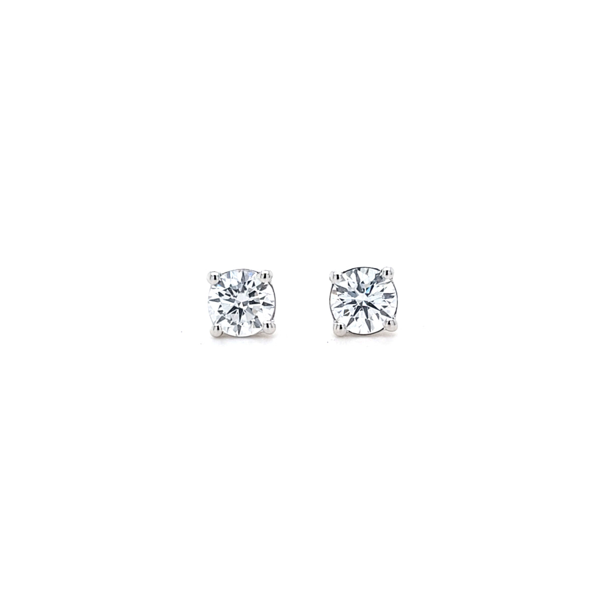 0.82ct LAB Diamond Stud Earrings Set In White Gold