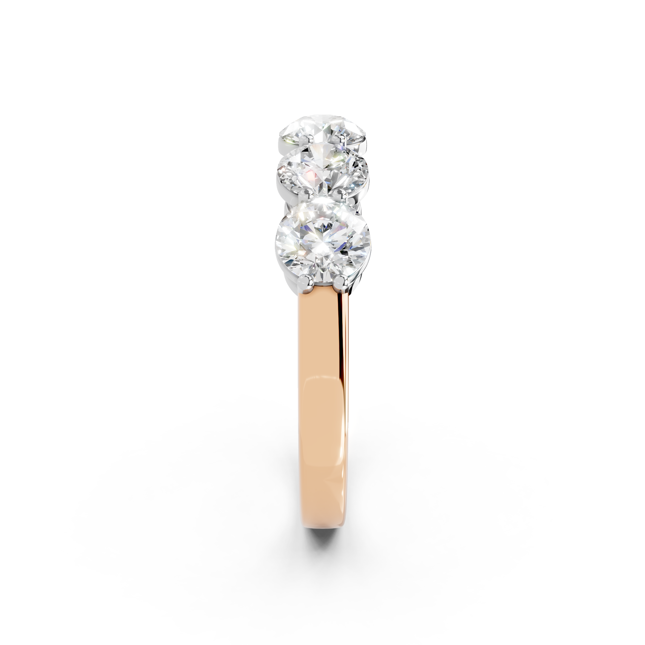 1.50ct Lab Grown 5 Stone Round Diamond Ring Platinum or 18ct Gold - The Montpellier Classic 5 Stone Ring