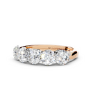 1.50ct Lab Grown 5 Stone Round Diamond Ring Platinum or 18ct Gold - The Montpellier Classic 5 Stone Ring