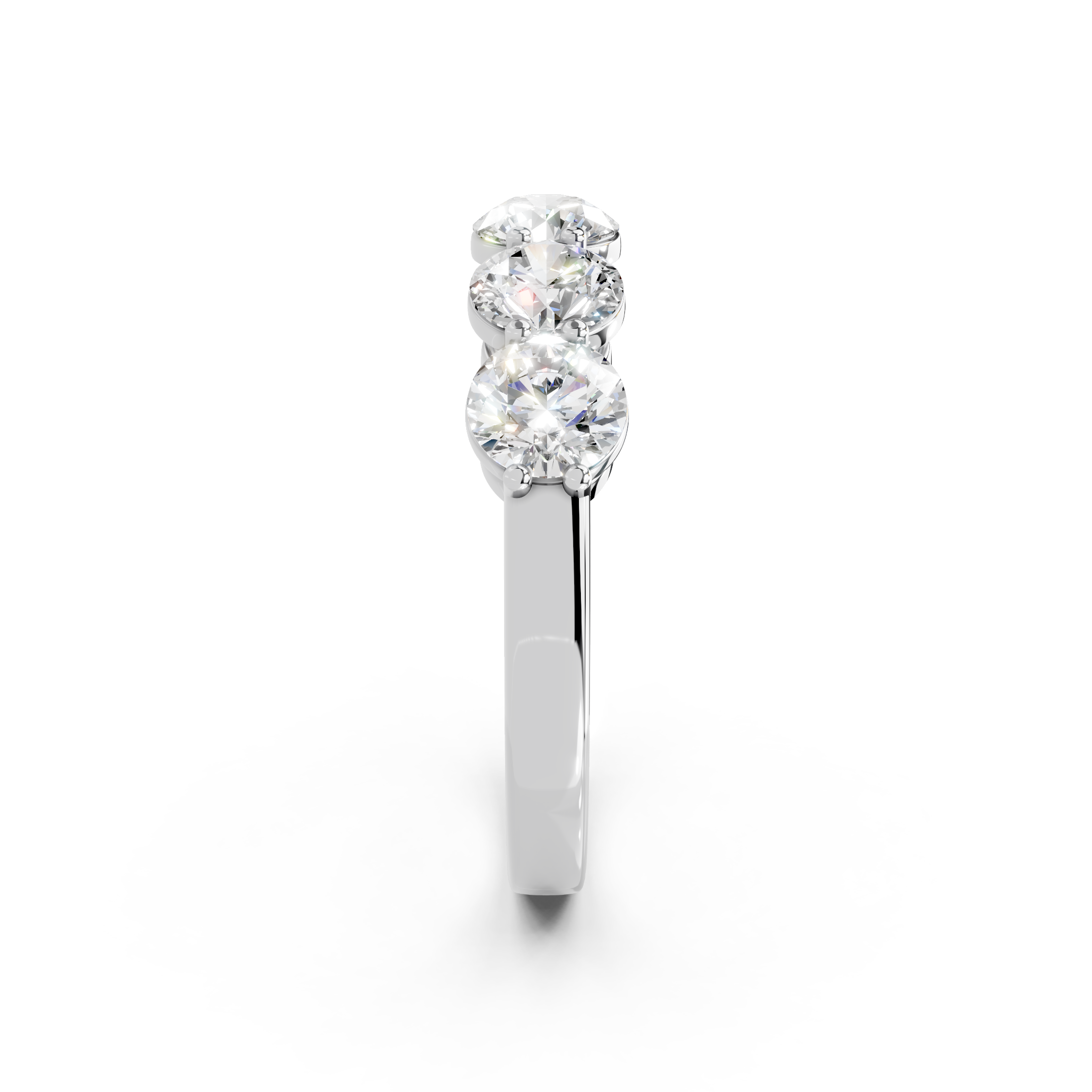 1.50ct Lab Grown 5 Stone Round Diamond Ring Platinum or 18ct Gold - The Montpellier Classic 5 Stone Ring