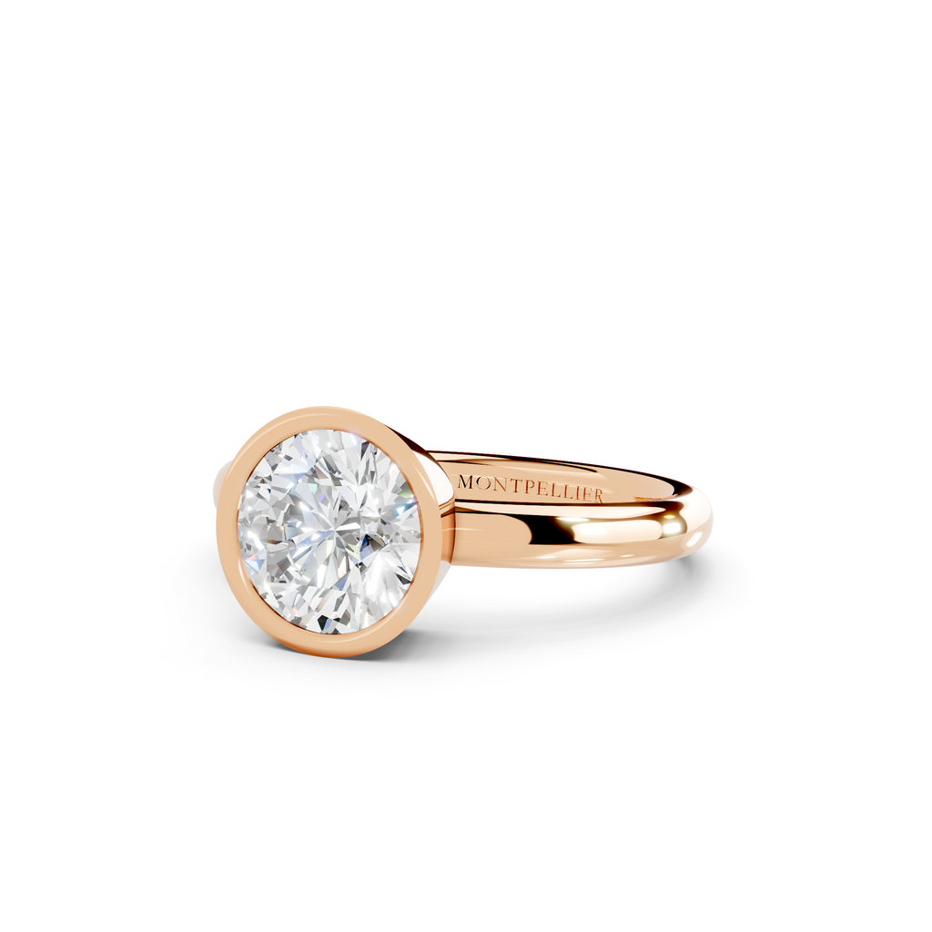 IGI 1.50ct Lab Grown Round Bezel Set Diamond Solitaire Engagement Ring Platinum or 18ct Gold