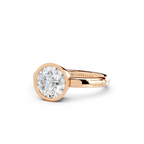 IGI 1.50ct Lab Grown Round Bezel Set Diamond Solitaire Engagement Ring Platinum or 18ct Gold