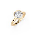 IGI 1.50ct Lab Grown Round Bezel Set Diamond Solitaire Engagement Ring Platinum or 18ct Gold
