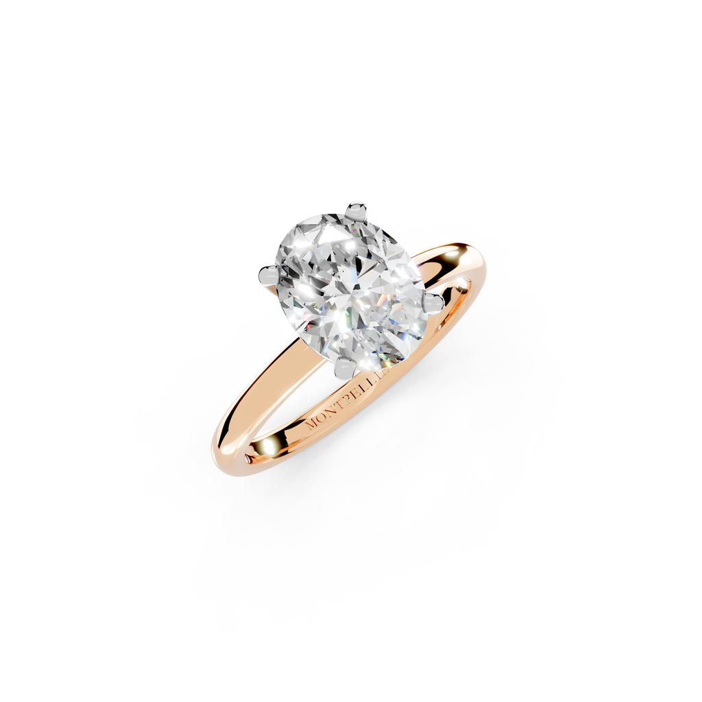 IGI 1.50ct Lab Grown Oval Diamond Solitaire Engagement Ring Platinum or 18ct Gold - The Montpellier Classic Oval