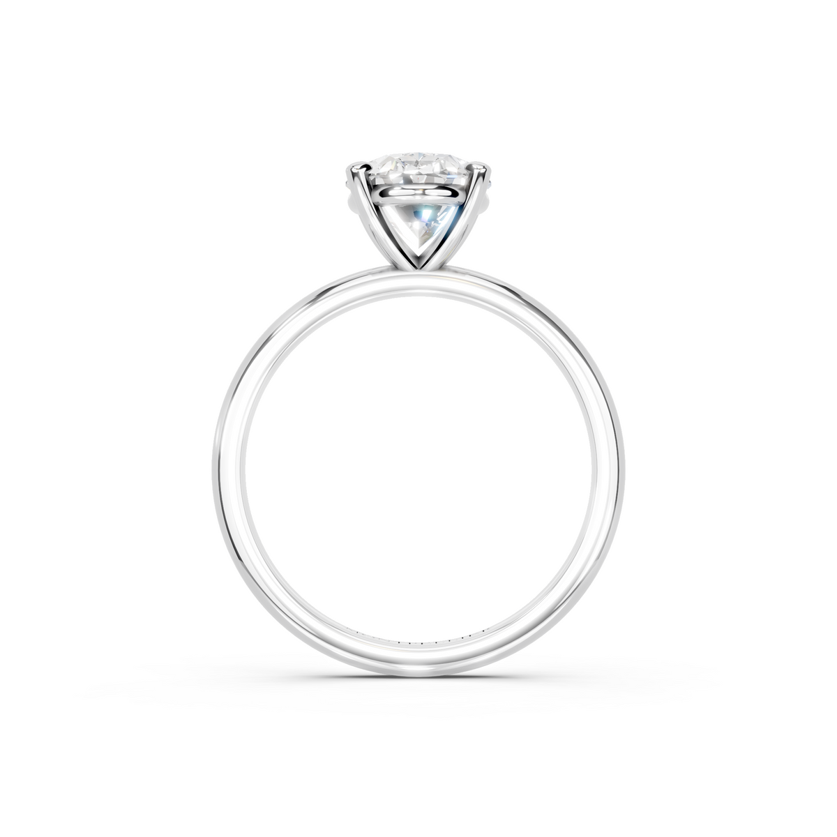 IGI 1.50ct Lab Grown Oval Diamond Solitaire Engagement Ring Platinum or 18ct Gold - The Montpellier Classic Oval