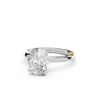 IGI 1.50ct Lab Grown Oval Diamond Solitaire Engagement Ring Platinum or 18ct Gold - The Montpellier Classic Oval