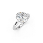 IGI 1.50ct Lab Grown Round Bezel Set Diamond Solitaire Engagement Ring Platinum or 18ct Gold