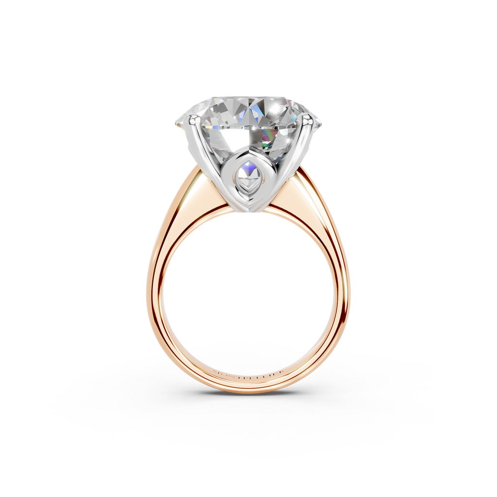 IGI 10.00ct Lab Grown Diamond Solitaire Engagement Ring - The Montpellier Tulip