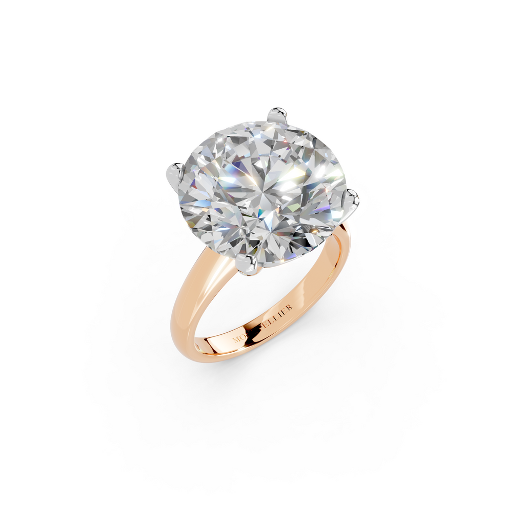 IGI 10.00ct Lab Grown Diamond Solitaire Engagement Ring - The Montpellier Tulip