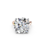 IGI 10.00ct Lab Grown Diamond Solitaire Engagement Ring - The Montpellier Tulip
