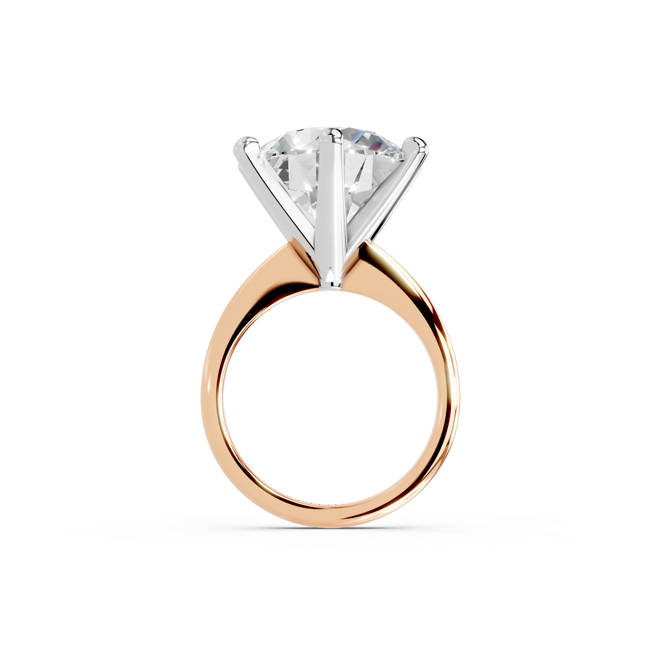 IGI 10.00ct Lab Grown Diamond Solitaire Engagement Ring - The Montpellier Classic 6 Claw