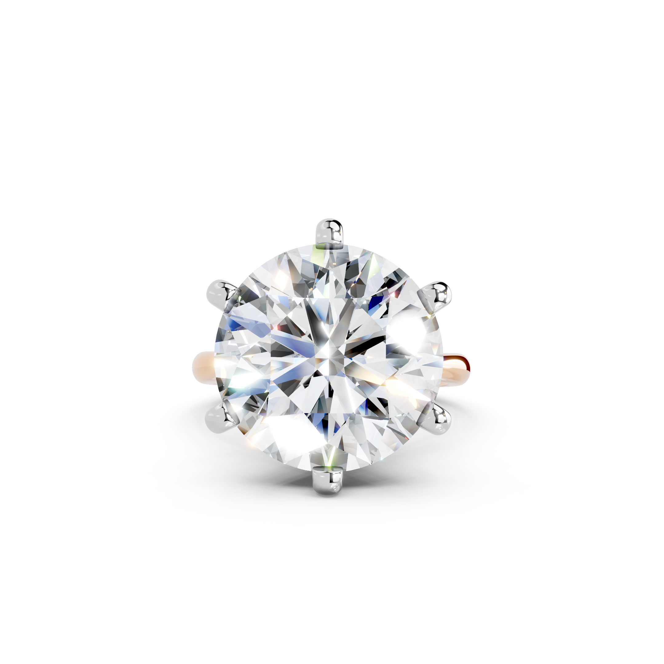 IGI 10.00ct Lab Grown Diamond Solitaire Engagement Ring - The Montpellier Classic 6 Claw
