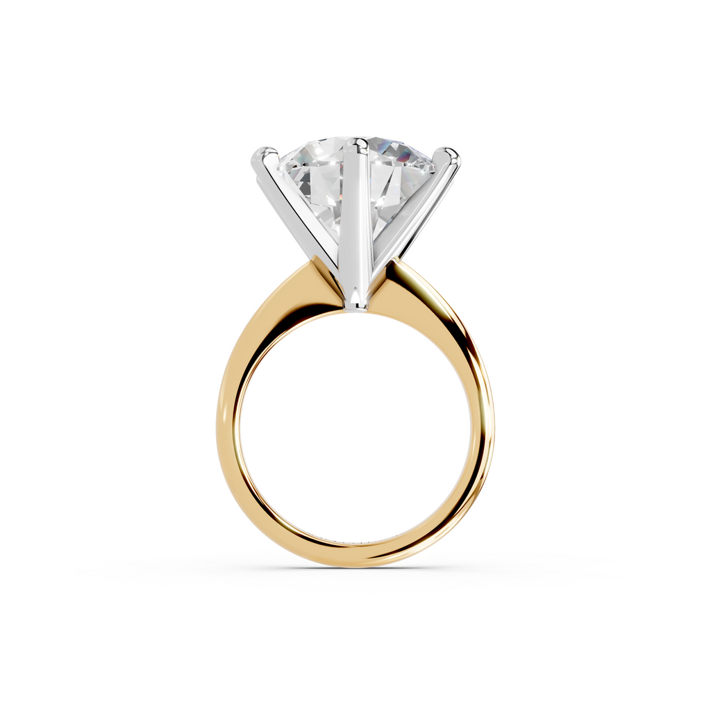 IGI 10.00ct Lab Grown Diamond Solitaire Engagement Ring - The Montpellier Classic 6 Claw