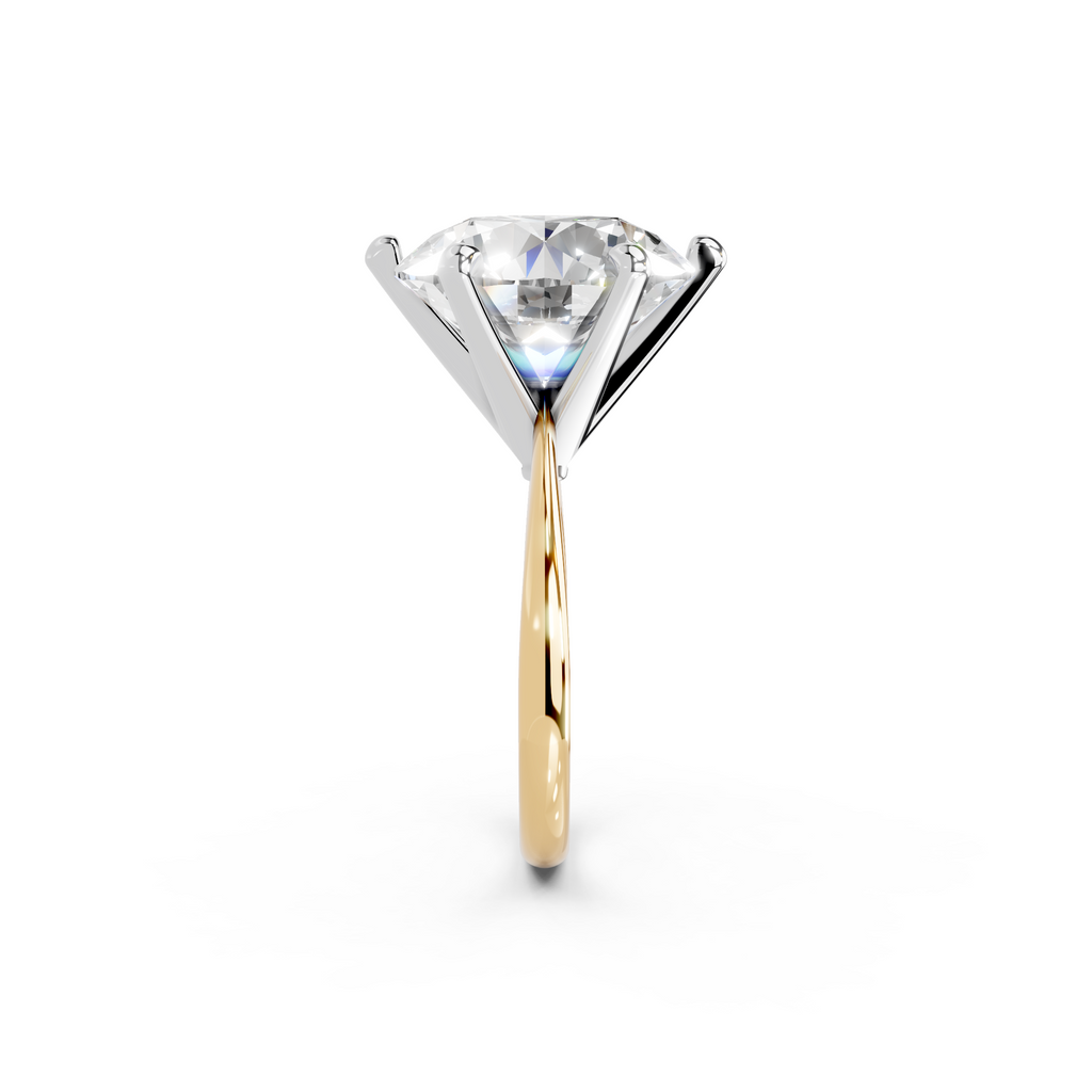 IGI 10.00ct Lab Grown Diamond Solitaire Engagement Ring - The Montpellier Classic 6 Claw