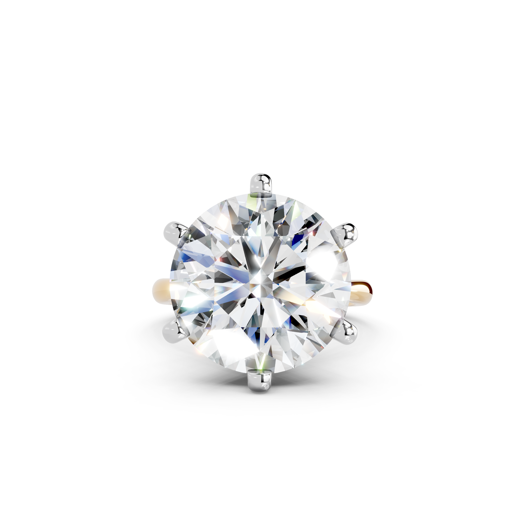 IGI 10.00ct Lab Grown Diamond Solitaire Engagement Ring - The Montpellier Classic 6 Claw