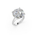 IGI 10.00ct Lab Grown Diamond Solitaire Engagement Ring - The Montpellier Tulip