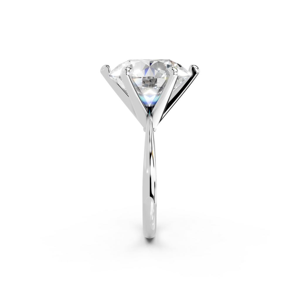 IGI 10.00ct Lab Grown Diamond Solitaire Engagement Ring - The Montpellier Classic 6 Claw