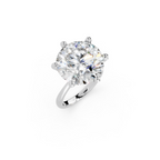 IGI 10.00ct Lab Grown Diamond Solitaire Engagement Ring - The Montpellier Classic 6 Claw