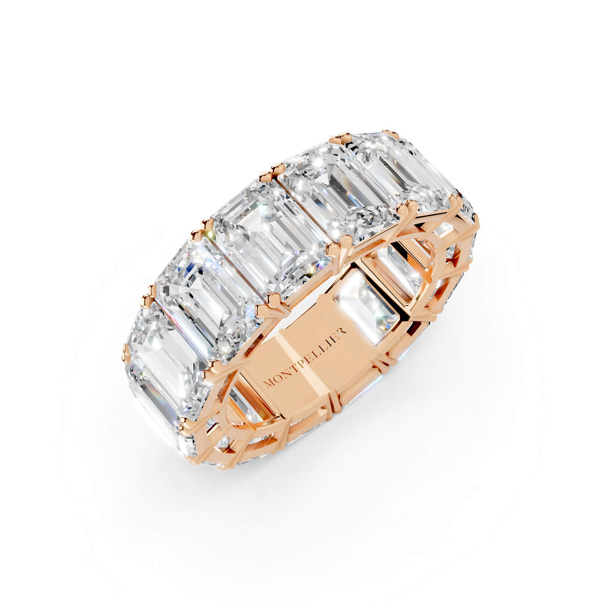 GIA 14.00ct D/VS1 Natural Diamond Colonnade™ Eternity Ring set in Platinum