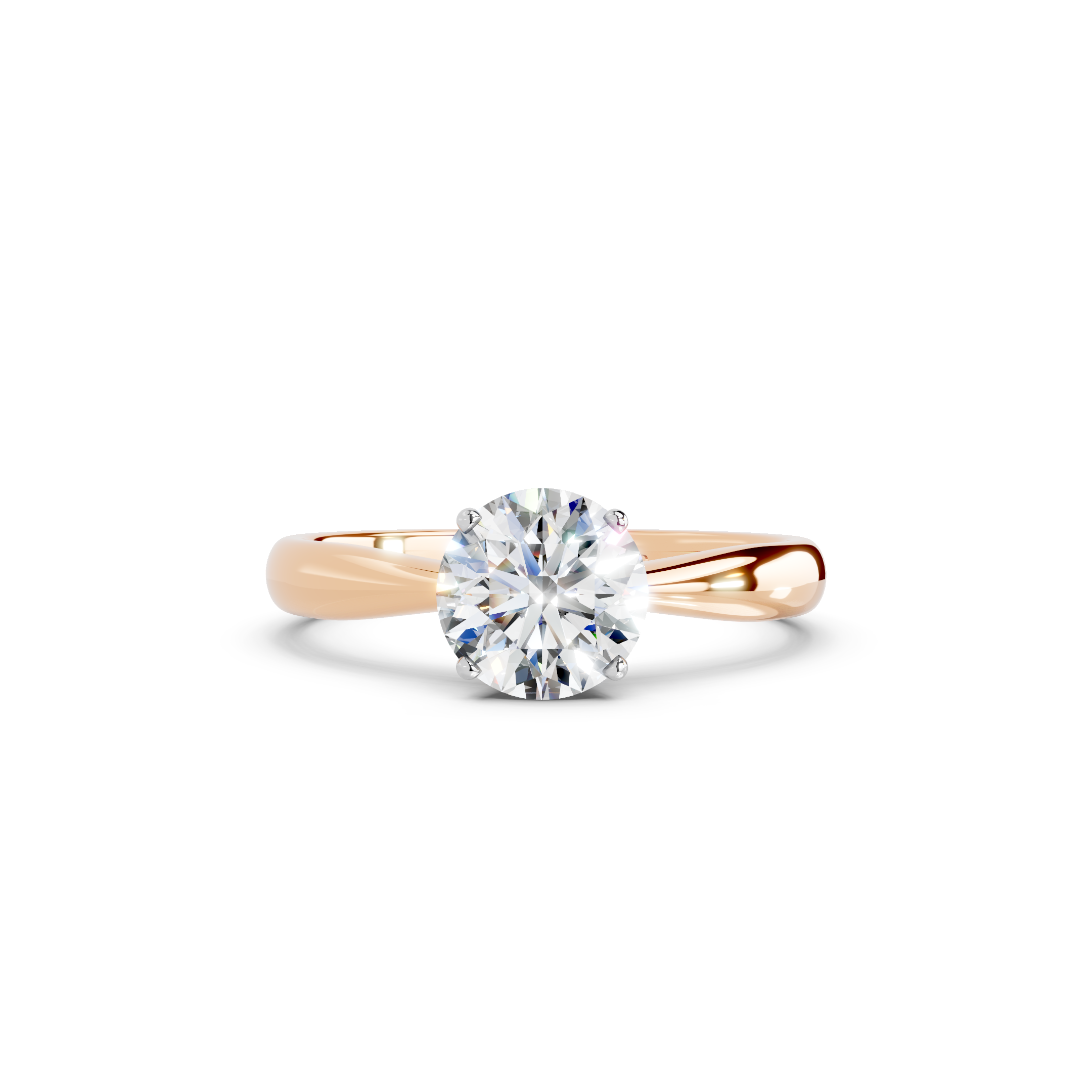 IGI 1.00ct Lab Grown Diamond Solitaire Engagement Ring - The Montpellier Tulip