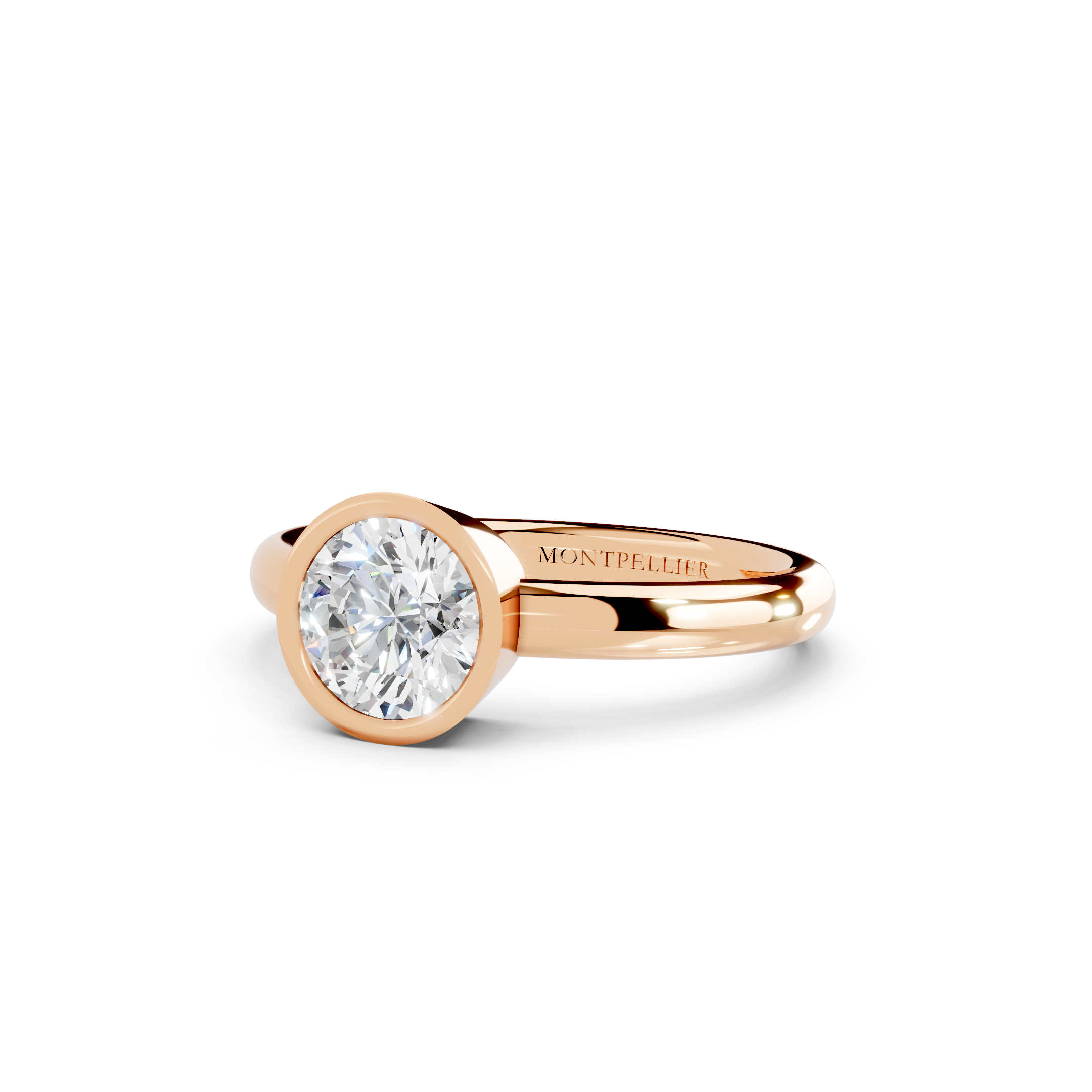 IGI 1.00ct Lab Grown Round Bezel Set Diamond Solitaire Engagement Ring Platinum or 18ct Gold