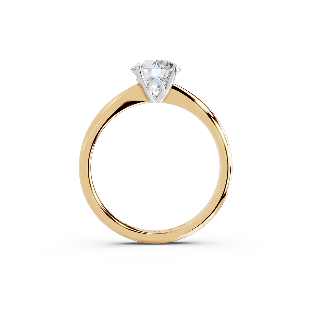 IGI 1.00ct Lab Grown Diamond Solitaire Engagement Ring - The Montpellier Tulip