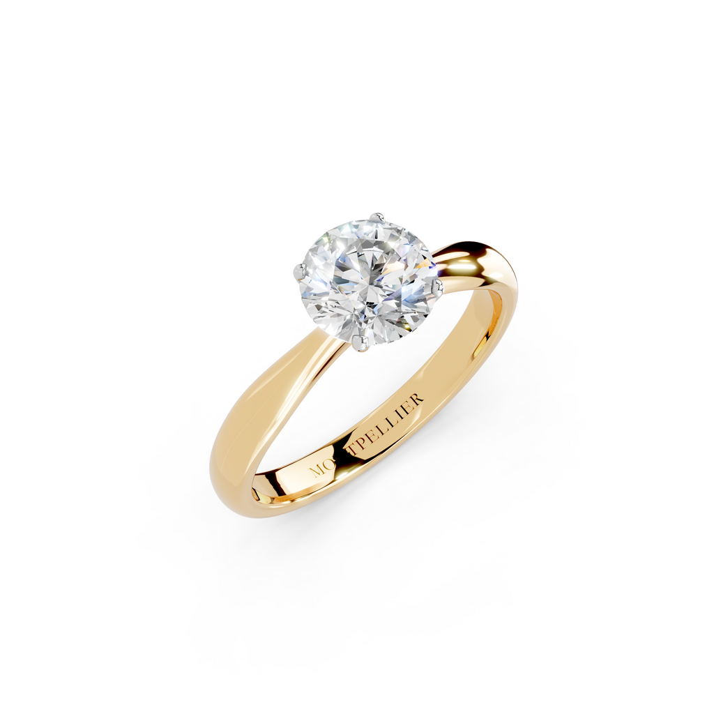 IGI 1.00ct Lab Grown Diamond Solitaire Engagement Ring - The Montpellier Tulip