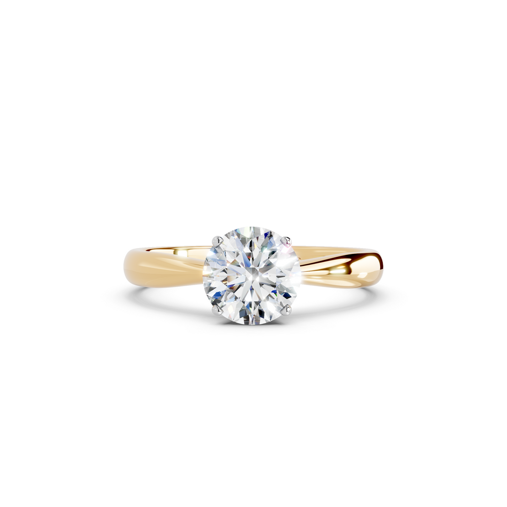 IGI 1.00ct Lab Grown Diamond Solitaire Engagement Ring - The Montpellier Tulip