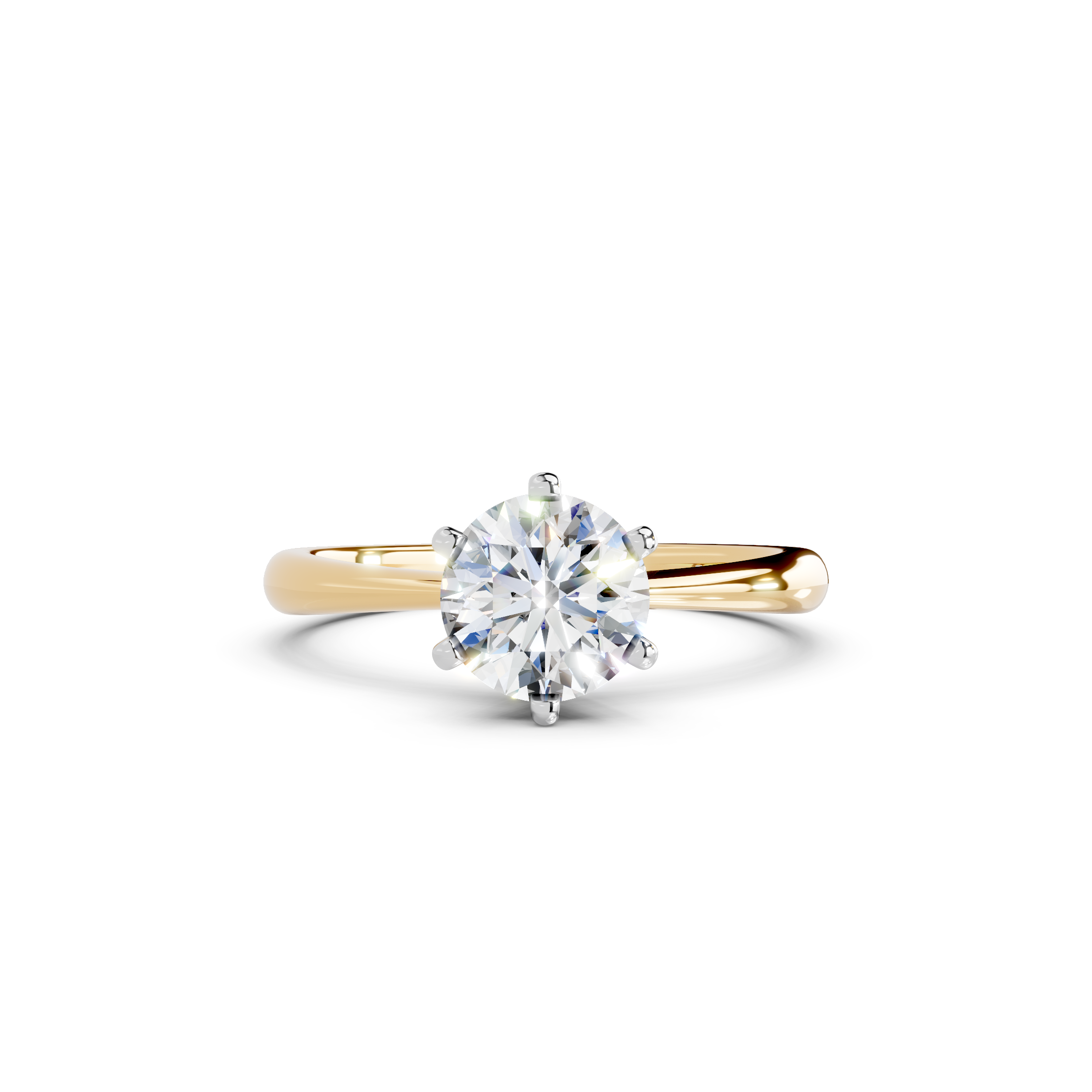 IGI 1.00ct Lab Grown Diamond Solitaire Engagement Ring - The Montpellier Classic 6 Claw