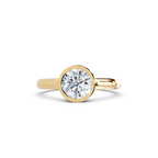 IGI 1.00ct Lab Grown Round Bezel Set Diamond Solitaire Engagement Ring Platinum or 18ct Gold