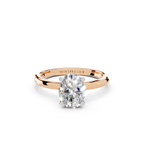 IGI 1.00ct Lab Grown Oval Diamond Solitaire Engagement Ring Platinum or 18ct Gold - The Montpellier Classic Oval