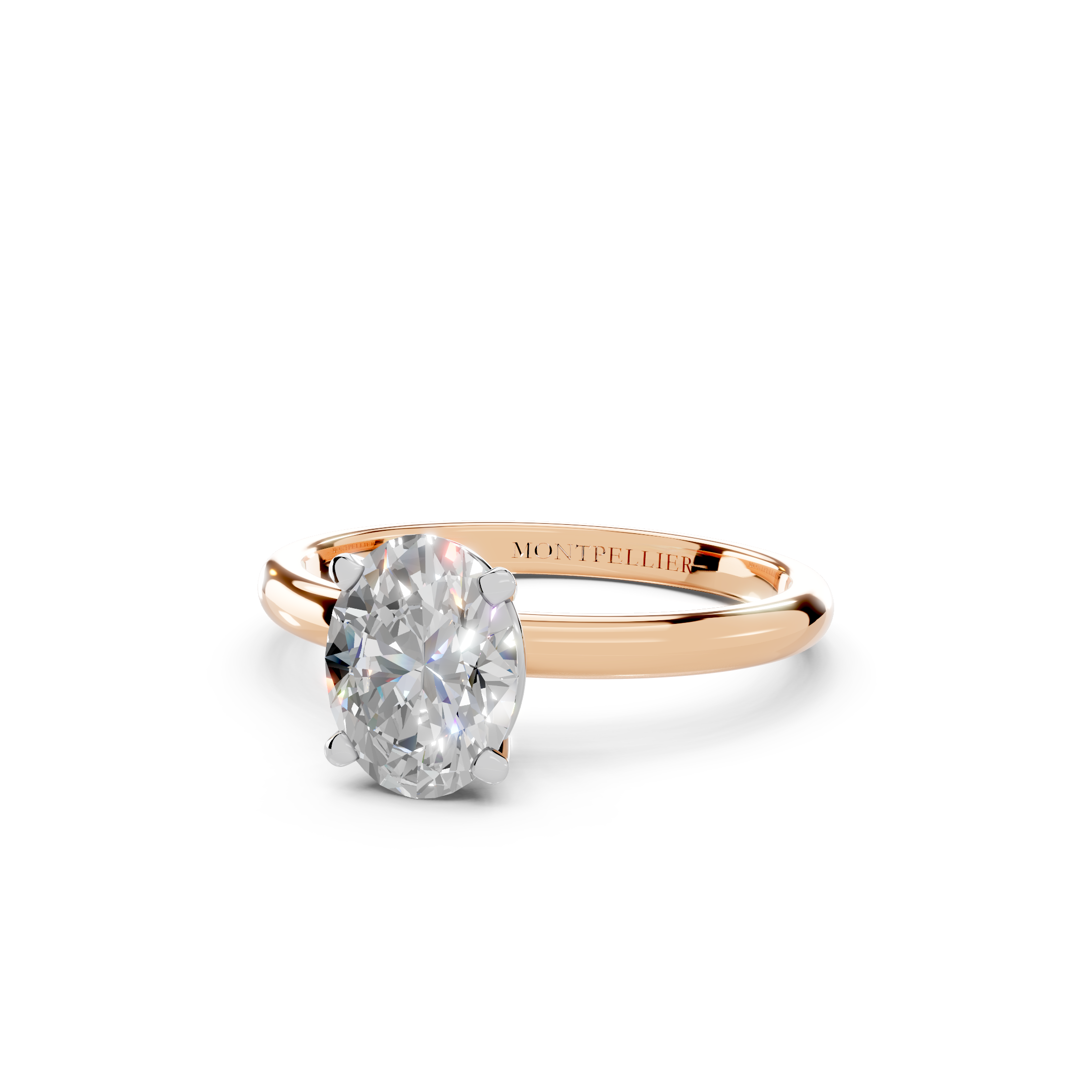 IGI 1.00ct Lab Grown Oval Diamond Solitaire Engagement Ring Platinum or 18ct Gold - The Montpellier Classic Oval