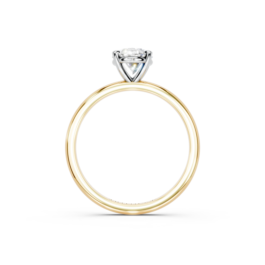 IGI 1.00ct Lab Grown Oval Diamond Solitaire Engagement Ring Platinum or 18ct Gold - The Montpellier Classic Oval