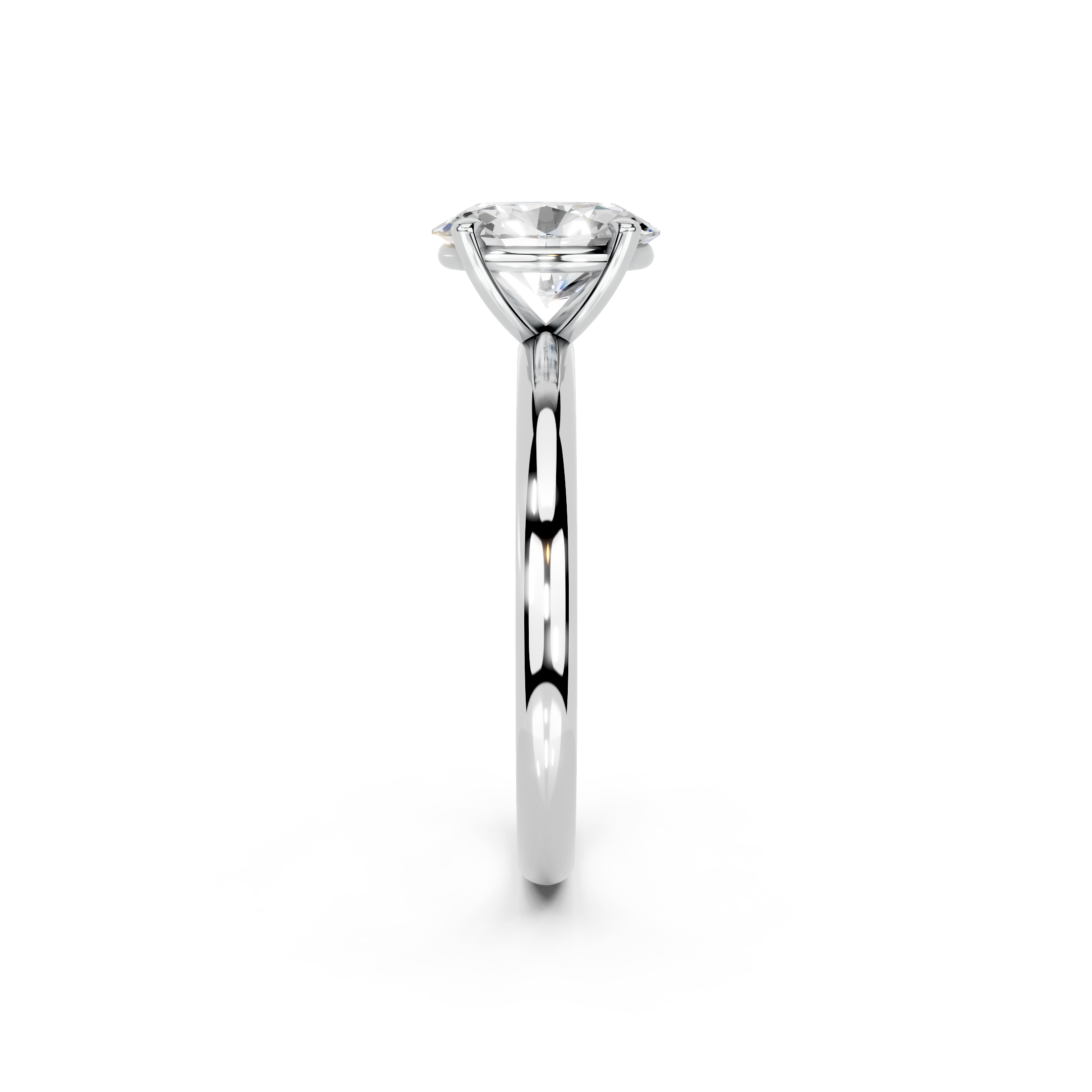 IGI 1.00ct Lab Grown Oval Diamond Solitaire Engagement Ring Platinum or 18ct Gold - The Montpellier Classic Oval