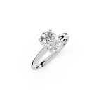 IGI 1.00ct Lab Grown Oval Diamond Solitaire Engagement Ring Platinum or 18ct Gold - The Montpellier Classic Oval