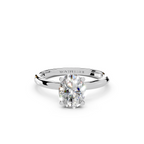 IGI 1.00ct Lab Grown Oval Diamond Solitaire Engagement Ring Platinum or 18ct Gold - The Montpellier Classic Oval