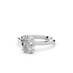 IGI 1.00ct Lab Grown Oval Diamond Solitaire Engagement Ring Platinum or 18ct Gold - The Montpellier Classic Oval