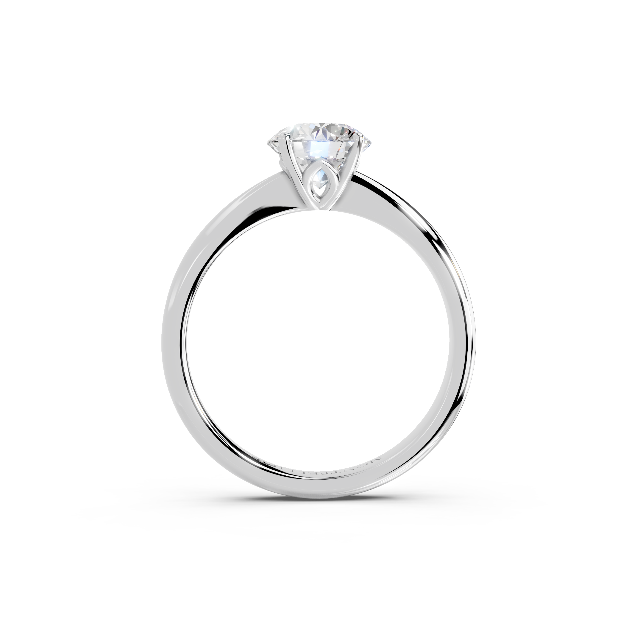 IGI 1.00ct Lab Grown Diamond Solitaire Engagement Ring - The Montpellier Tulip