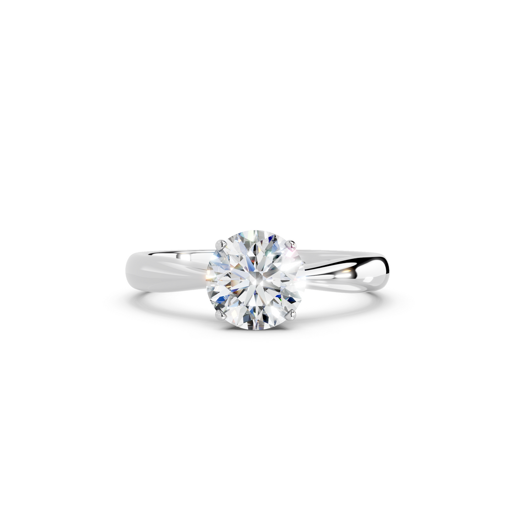 IGI 1.00ct Lab Grown Diamond Solitaire Engagement Ring - The Montpellier Tulip