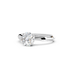 IGI 1.00ct Lab Grown Diamond Solitaire Engagement Ring - The Montpellier Tulip
