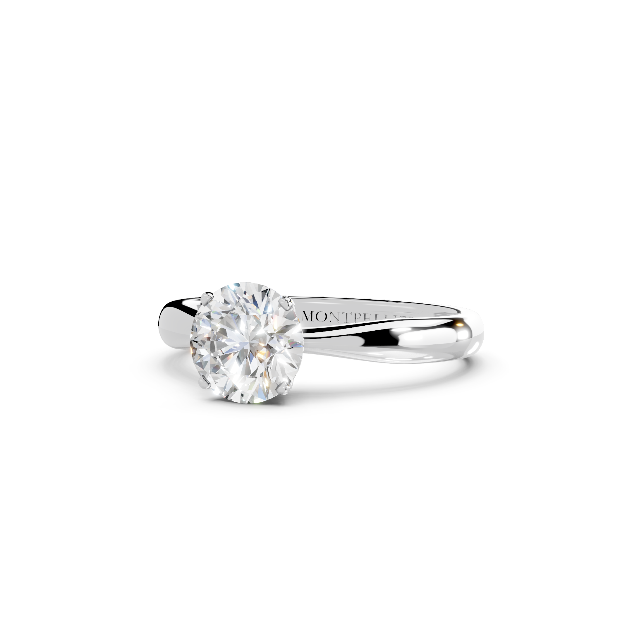 IGI 1.00ct Lab Grown Diamond Solitaire Engagement Ring - The Montpellier Tulip