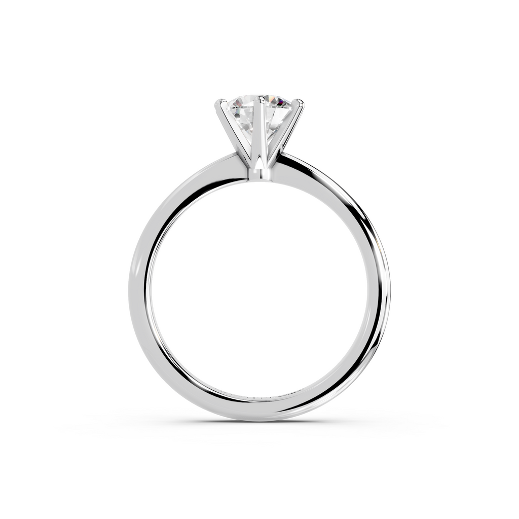 IGI 1.00ct Lab Grown Diamond Solitaire Engagement Ring - The Montpellier Classic 6 Claw