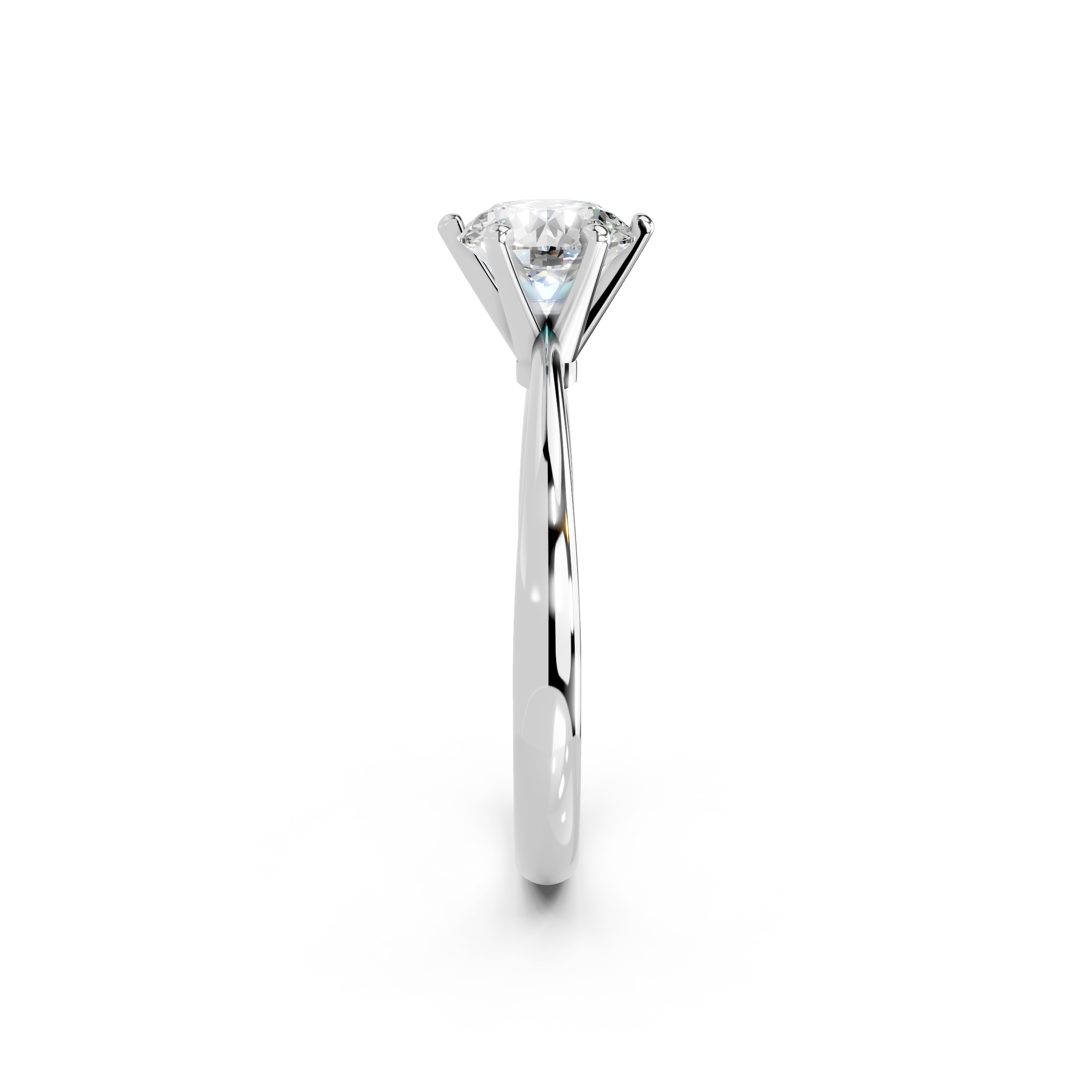 IGI 1.00ct Lab Grown Diamond Solitaire Engagement Ring - The Montpellier Classic 6 Claw