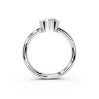 IGI 1.00ct Lab Grown Round Bezel Set Diamond Solitaire Engagement Ring Platinum or 18ct Gold